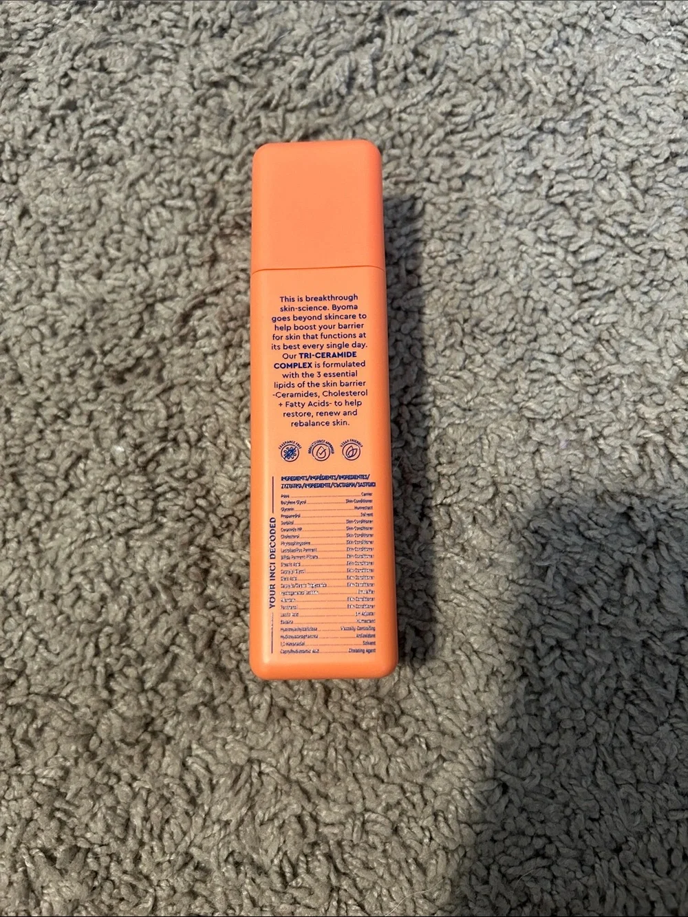 BYOMA Balancing Face Mist — Bright Orange Hydration Spray